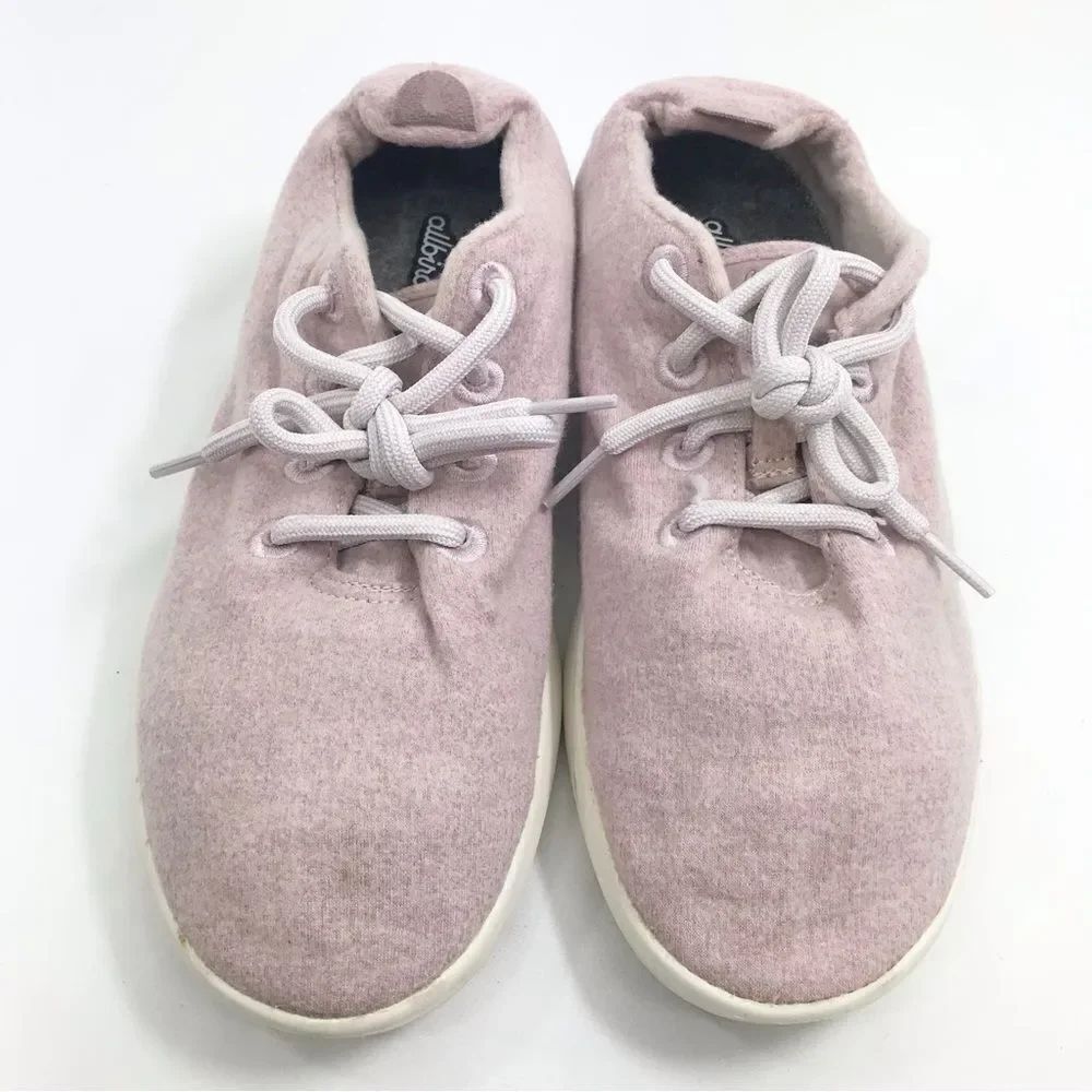 Allbirds Light Pink Wool Runner Lace Up Athletic Athleisure Women’s Sneakers